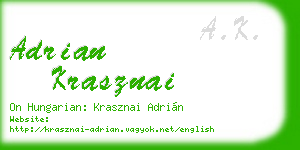 adrian krasznai business card