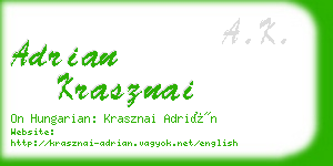 adrian krasznai business card